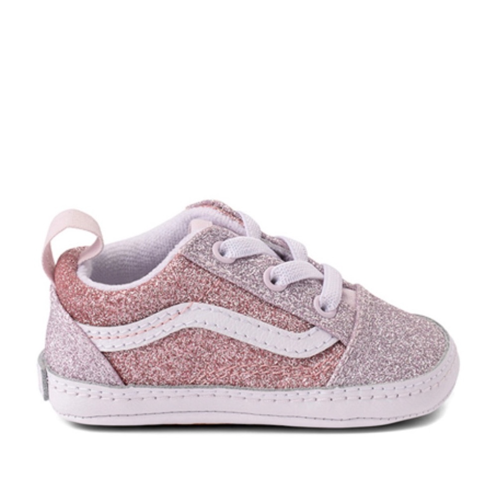 Vans Old Skool Glitter Skate Shoe. 3c